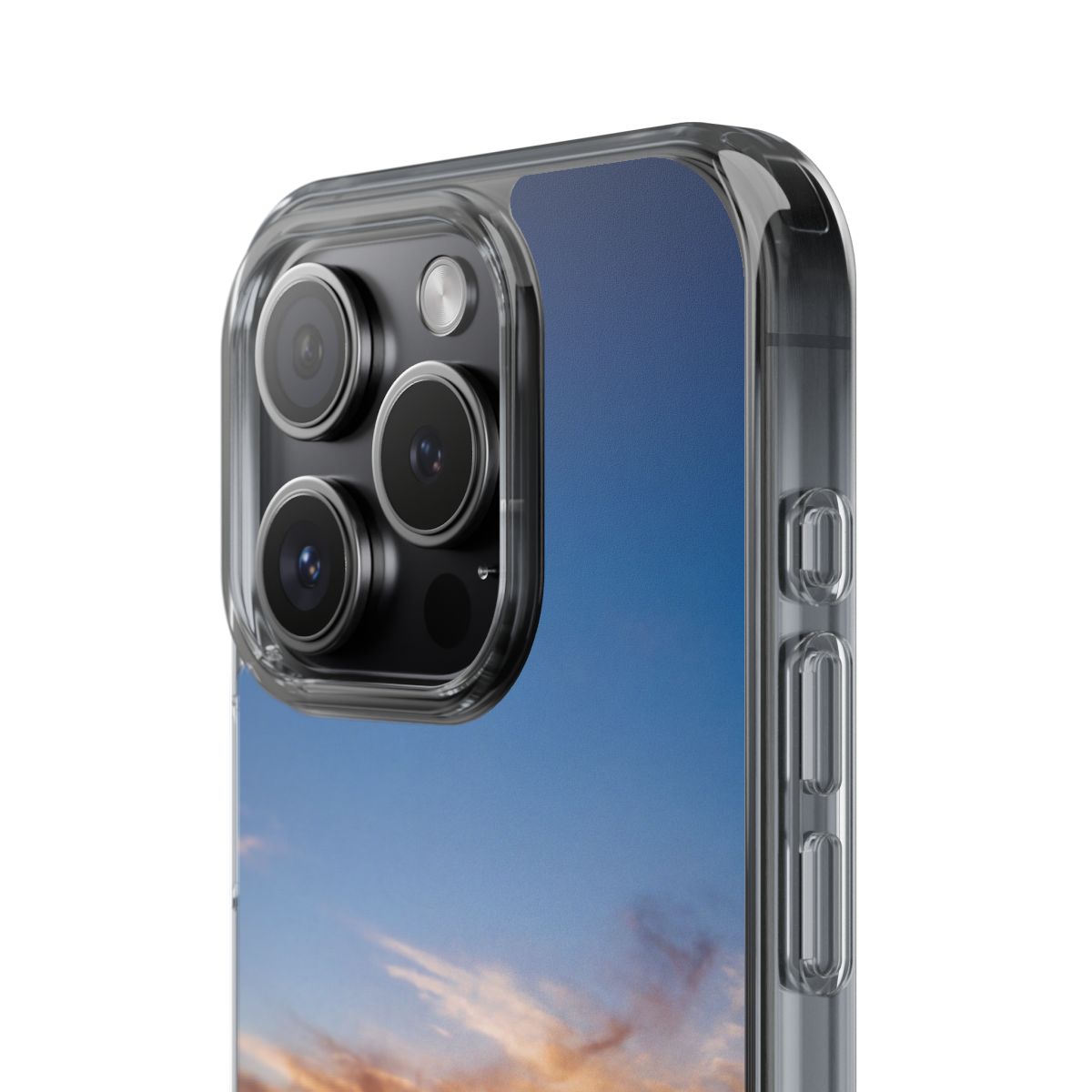 Clear Impact-Resistant Case - Sunset Peaks