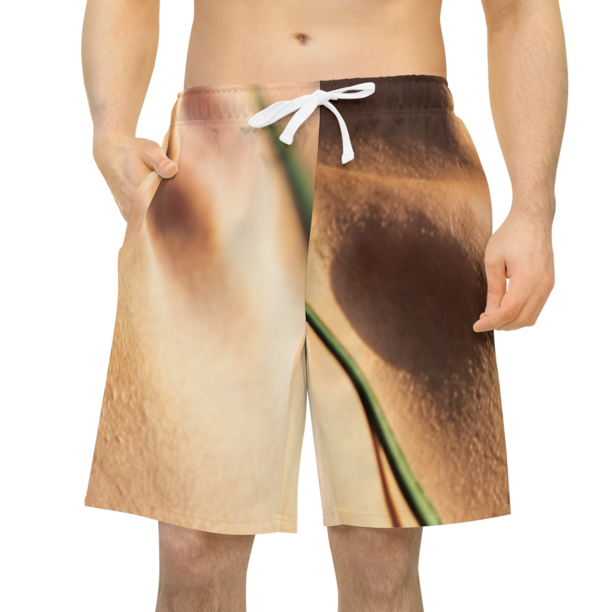 Men's Athletic Long Shorts - Sunset Silk active | Echovira...