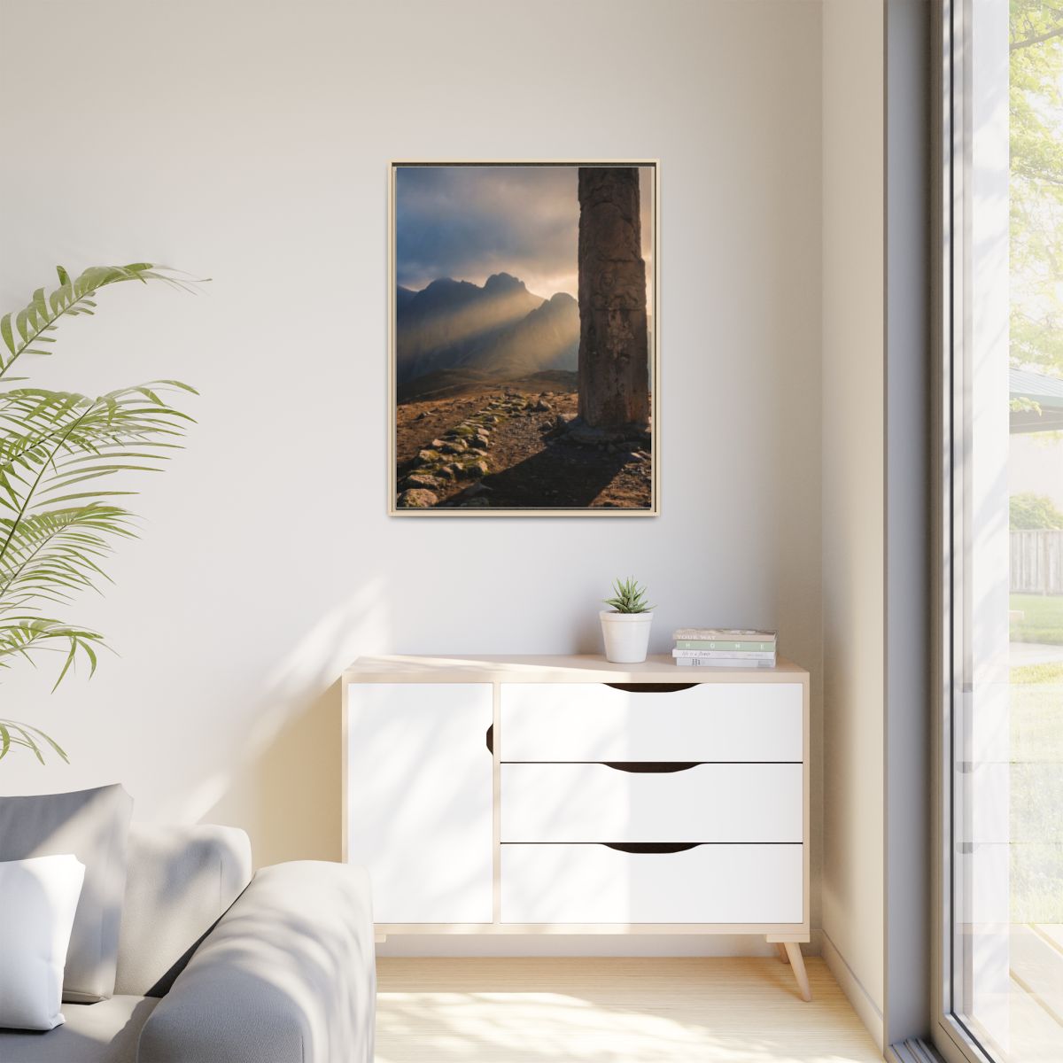 Matte Canvas, Framed - Mystic Monolith Ancient Persian... |...