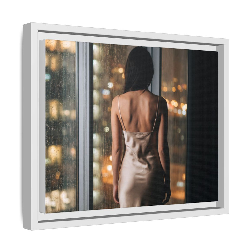 Framed Matte Canvas - Cinematic Nights — White / 1.25"