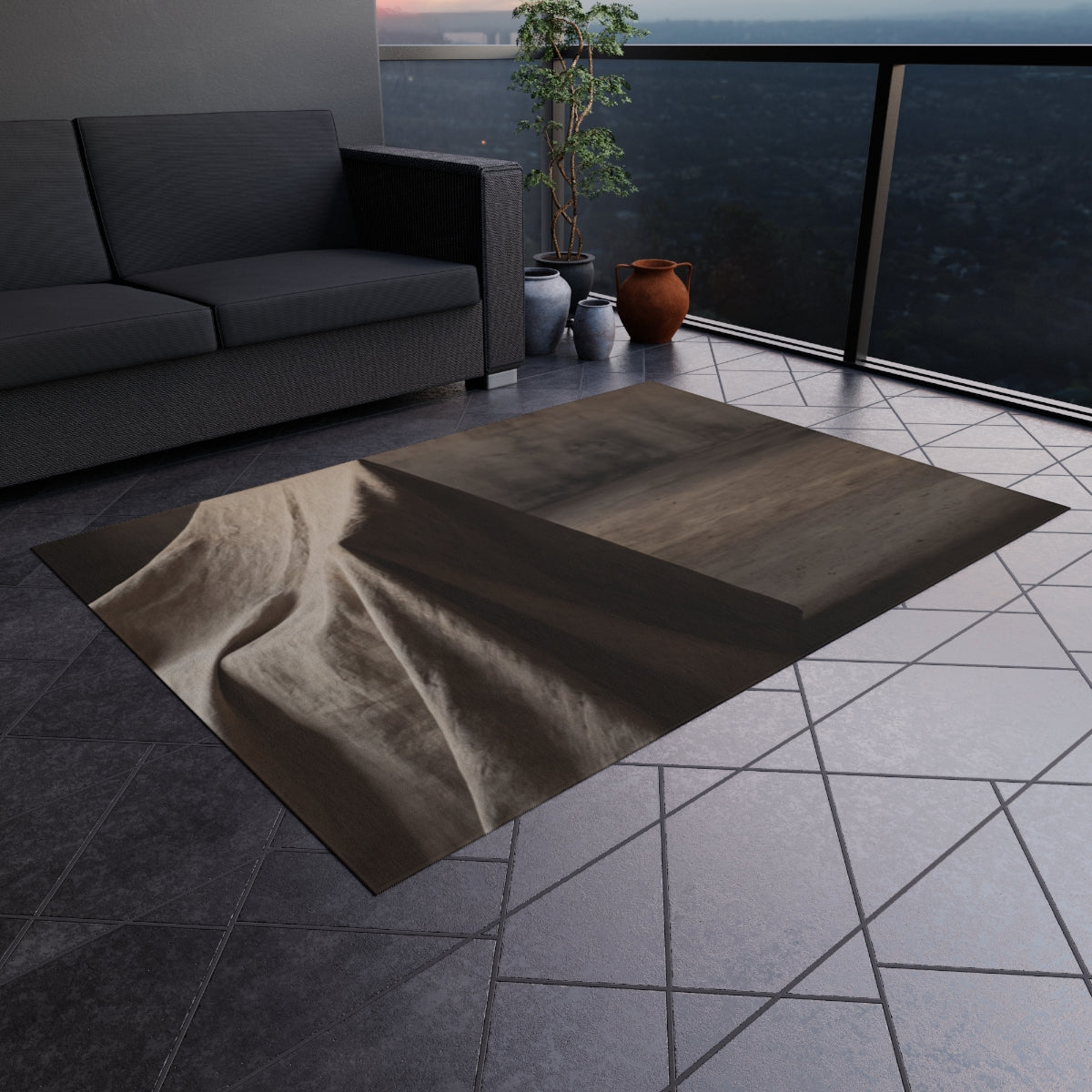 Outdoor Rug - Solitary Drape Courtyard Ground | Echovira...