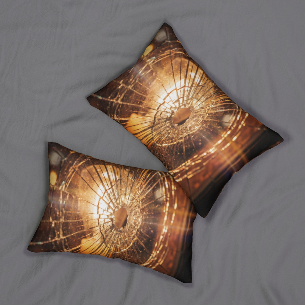 Spun Polyester Lumbar Pillow - Shattered Light