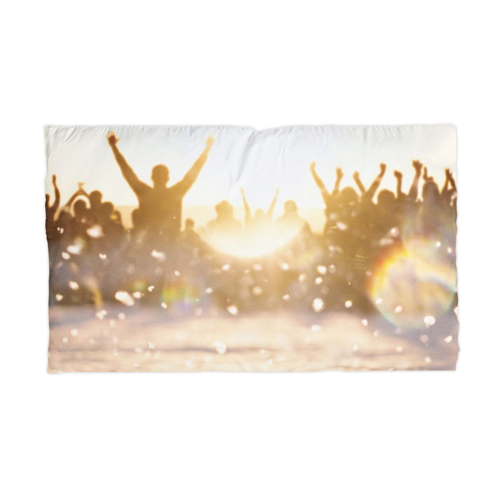 Golden Hour Crowd Microfiber Pillowcase
