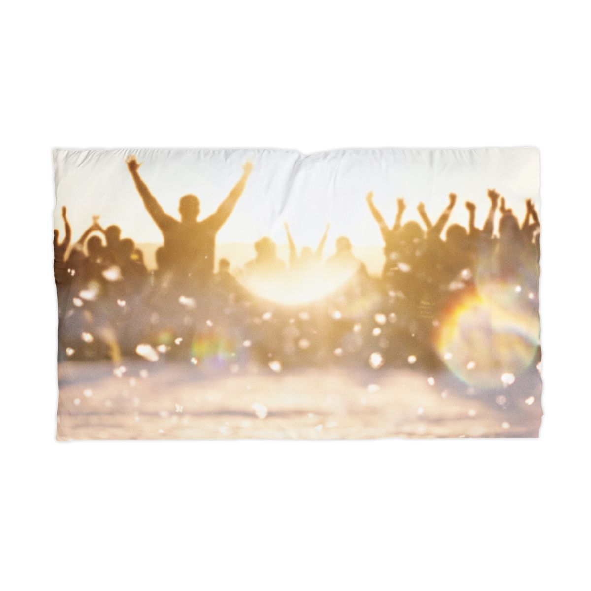 Golden Hour Crowd Microfiber Pillowcase