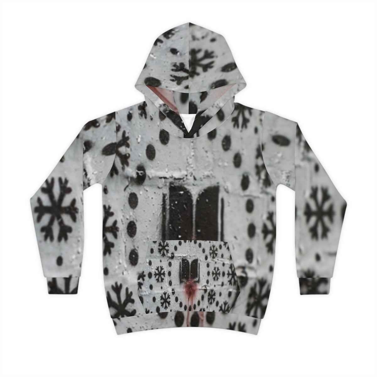 Children's Hoodie Urban Brick Mandala Art