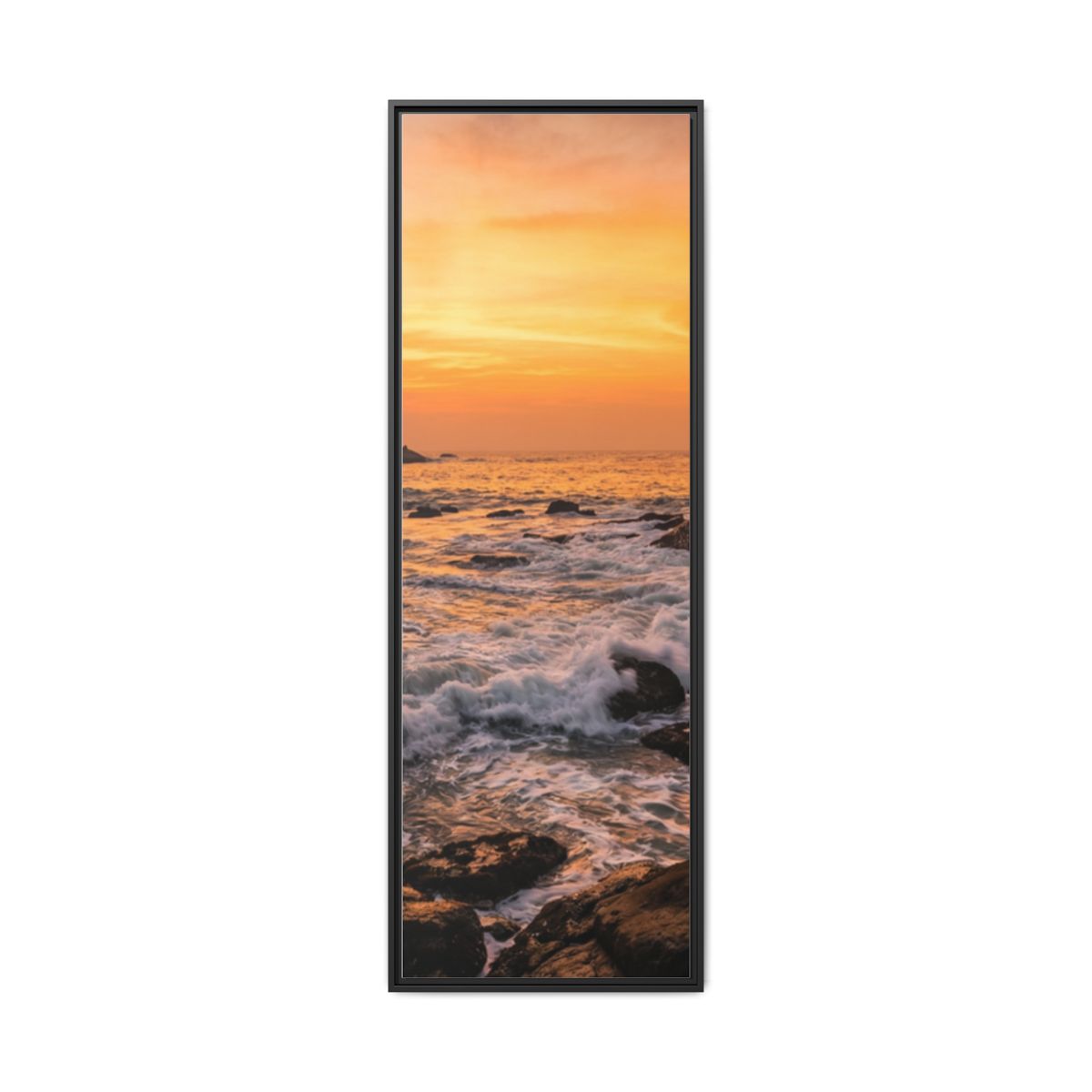 Framed Matte Canvas - Majestic Golden Coast