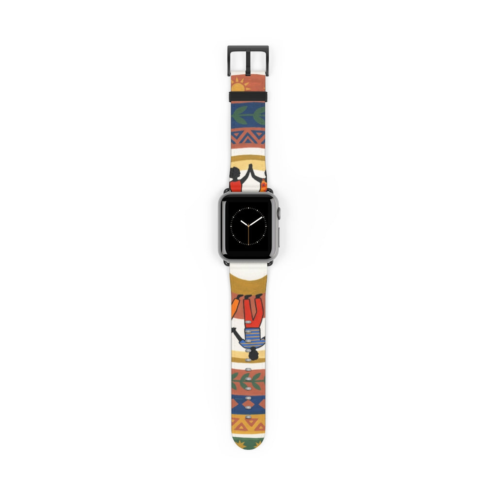 Apple Watch Band - Unity Mandala Folk Art | Echovira Gallery