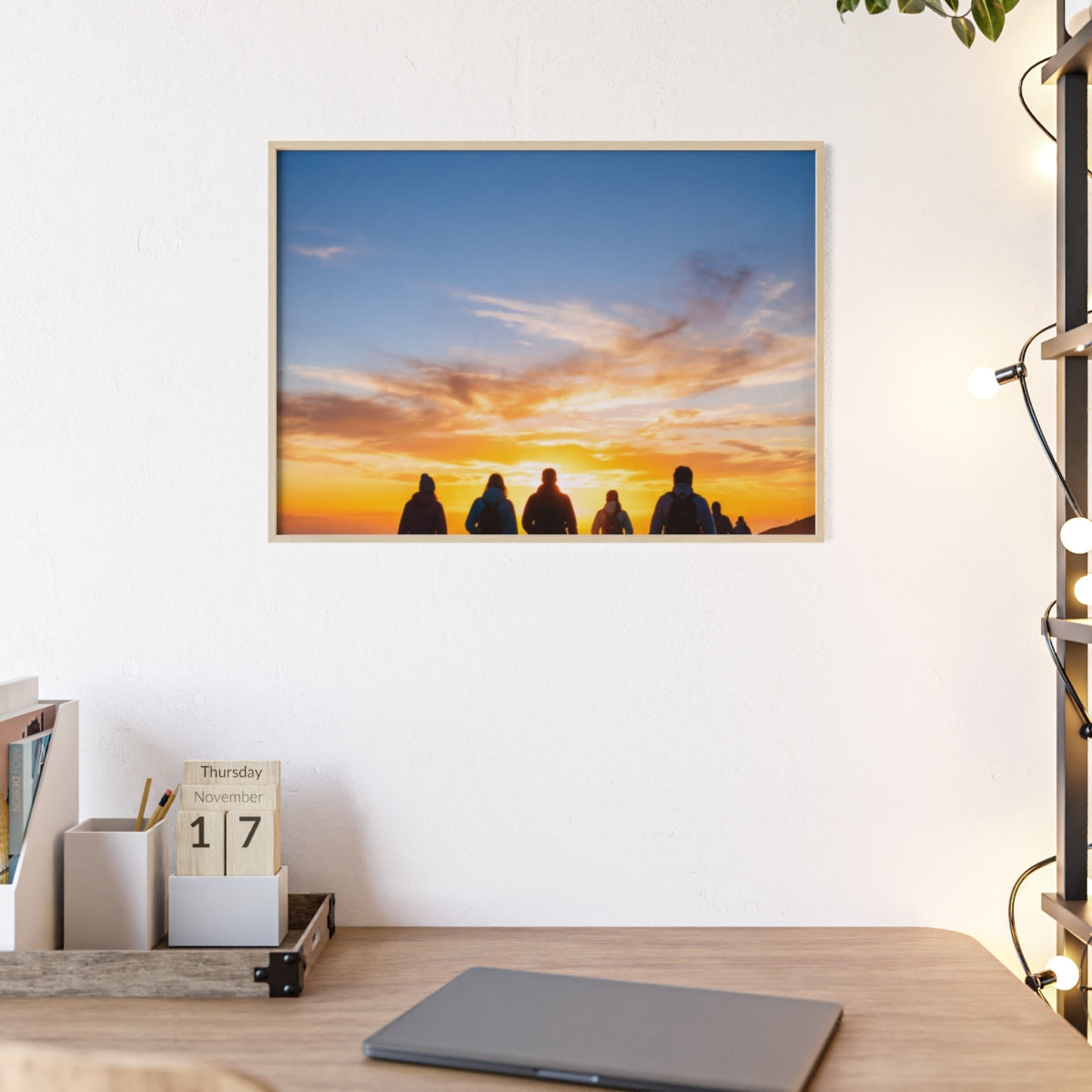 Posters with Wooden Frame - Sunrise Journey