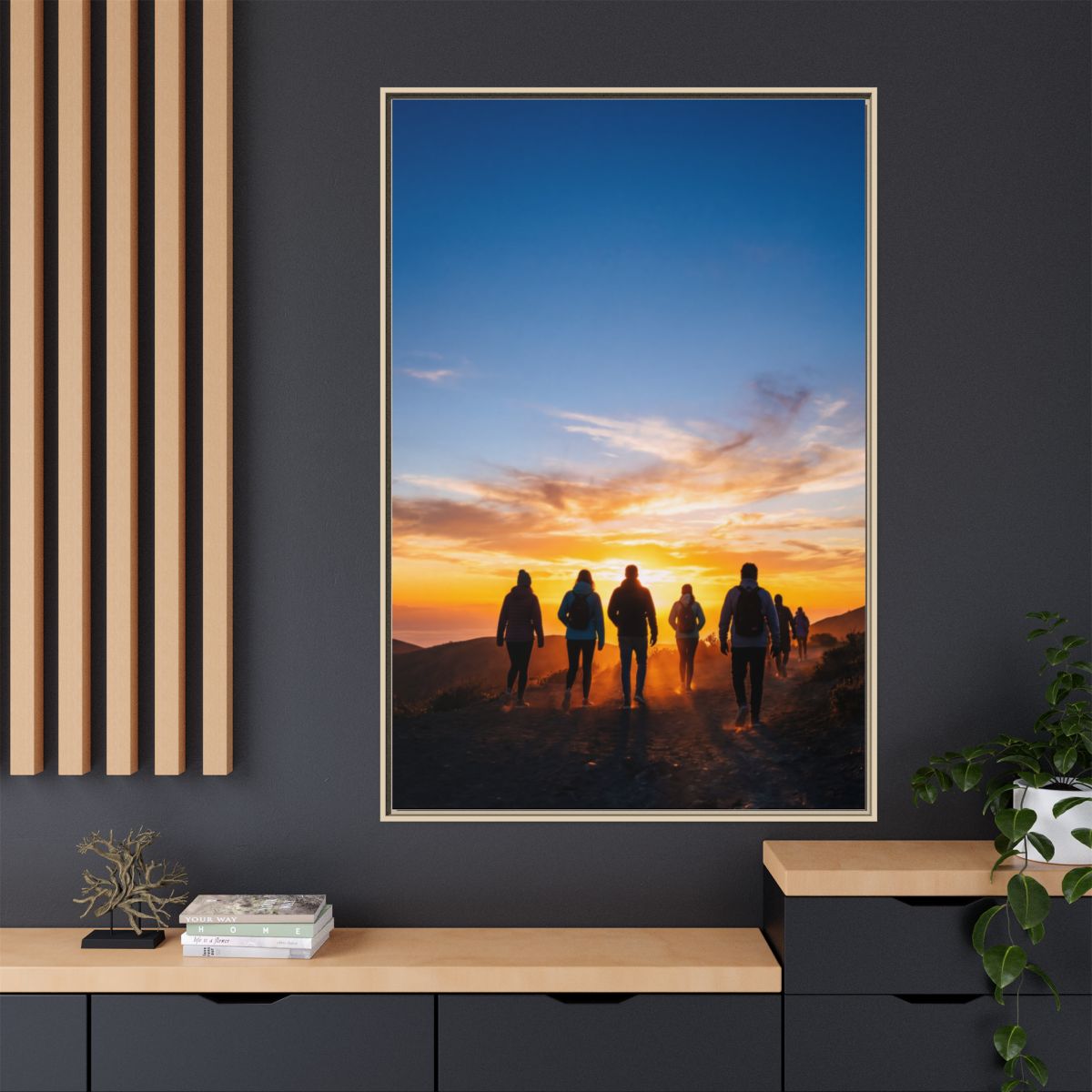 Matte Canvas, Framed - Epic Dawn Trek