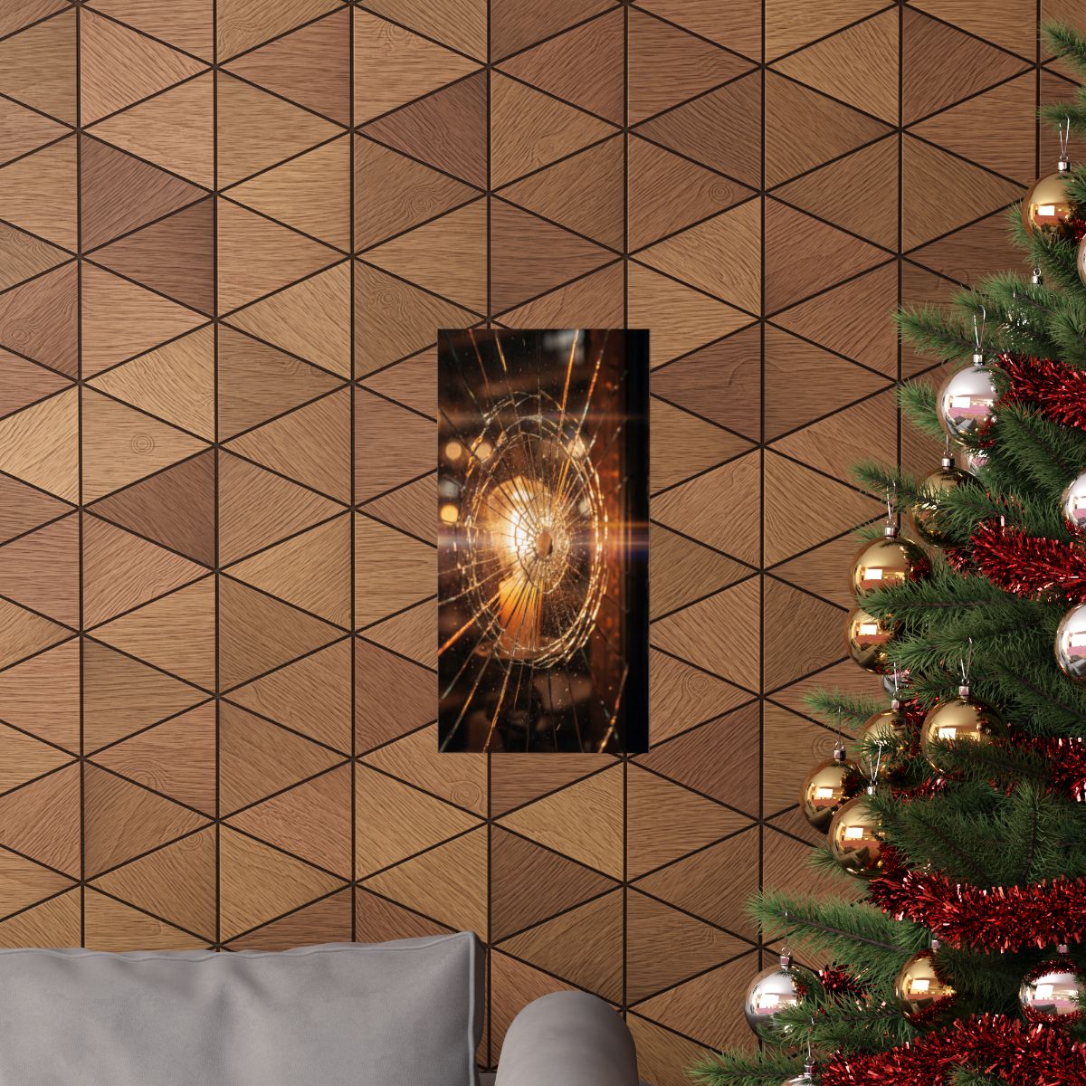 Matte Vertical Posters - Shattered Radiance Glass Art (8×10...
