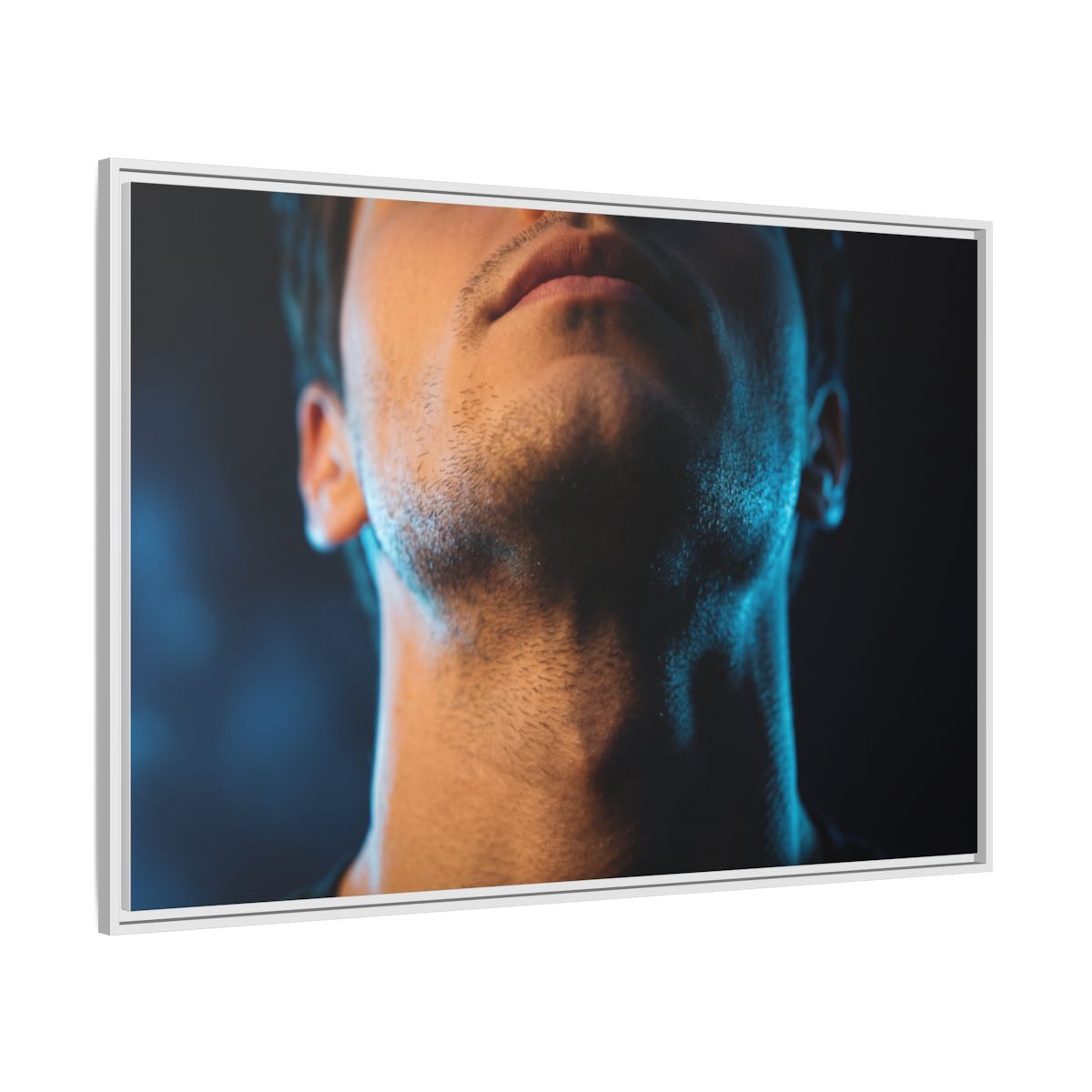 Framed Matte Canvas - Neon Pulse Core — White / 1.25"