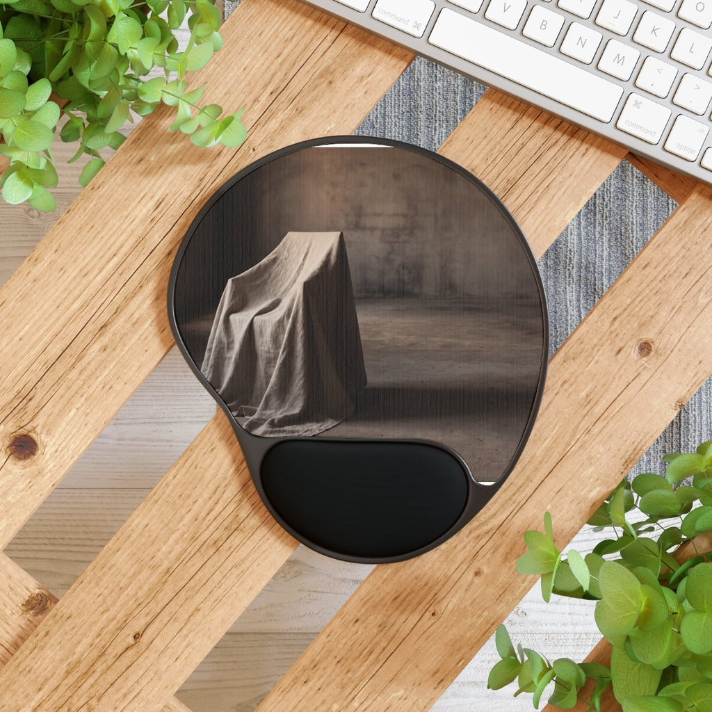 Mouse Pad With Wrist Rest - Concrete Focus