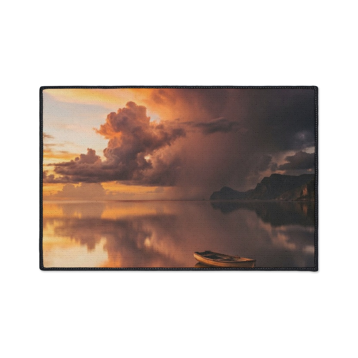 Heavy Duty Floor Mat - Golden Hour Serene Entry | Echovira...
