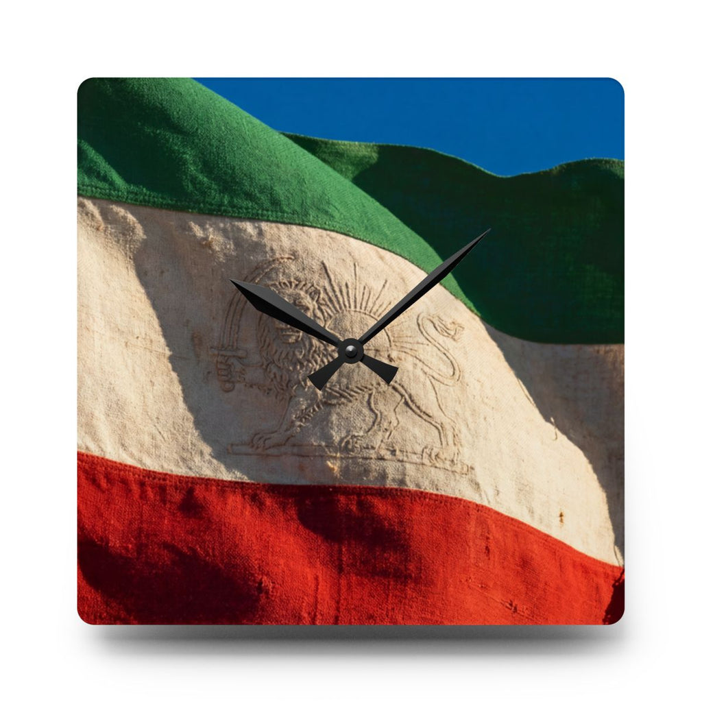 Acrylic Wall Clock - Vintage Persian