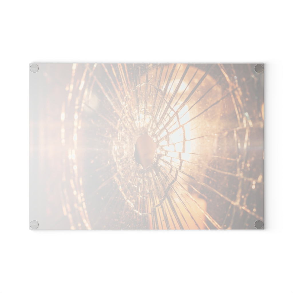 Glass Cutting Board - Fractured Light - Shattered Glass... |...