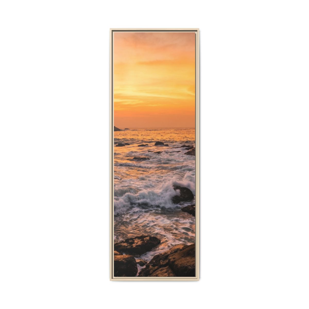 Framed Matte Canvas - Majestic Golden Coast