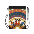 Drawstring Bag - Unity Mandala Folk Art | Echovira Gallery
