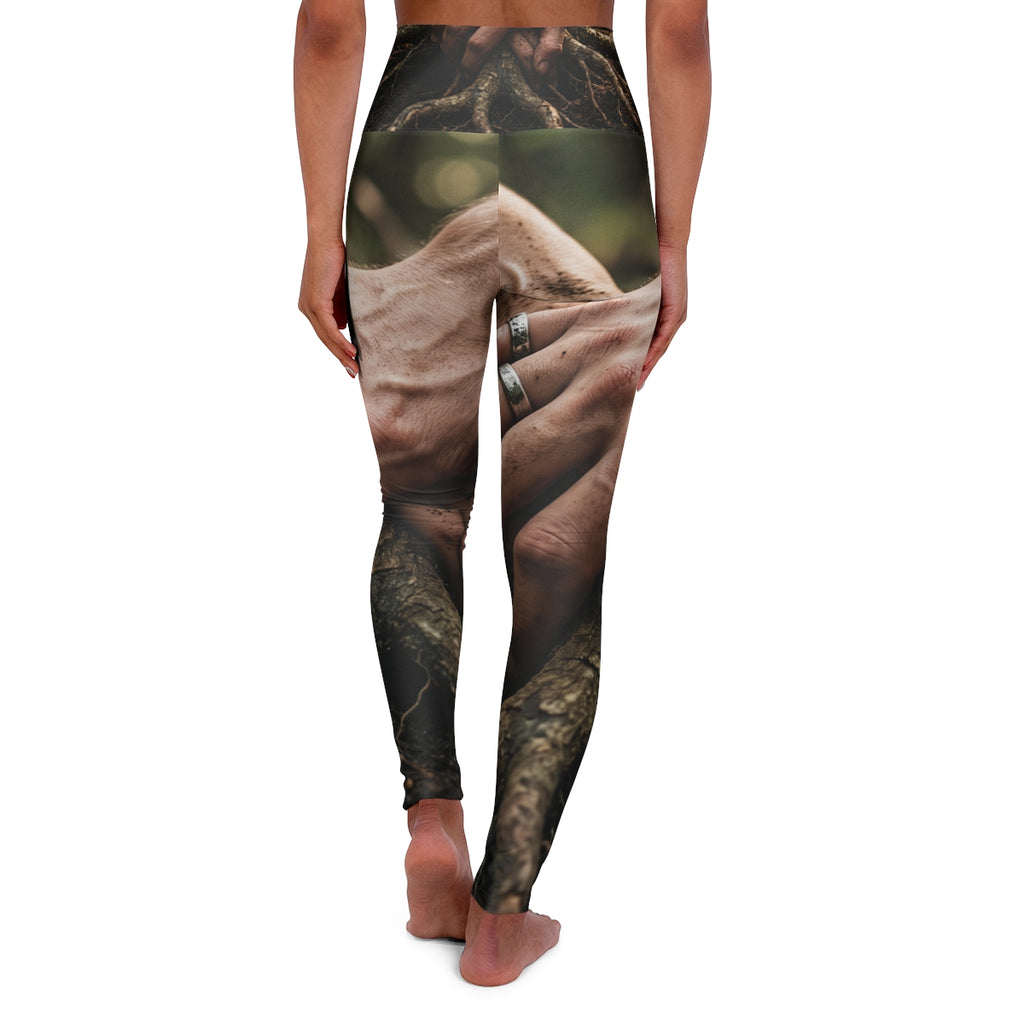 Forest Roots High Waisted Yoga Leggings