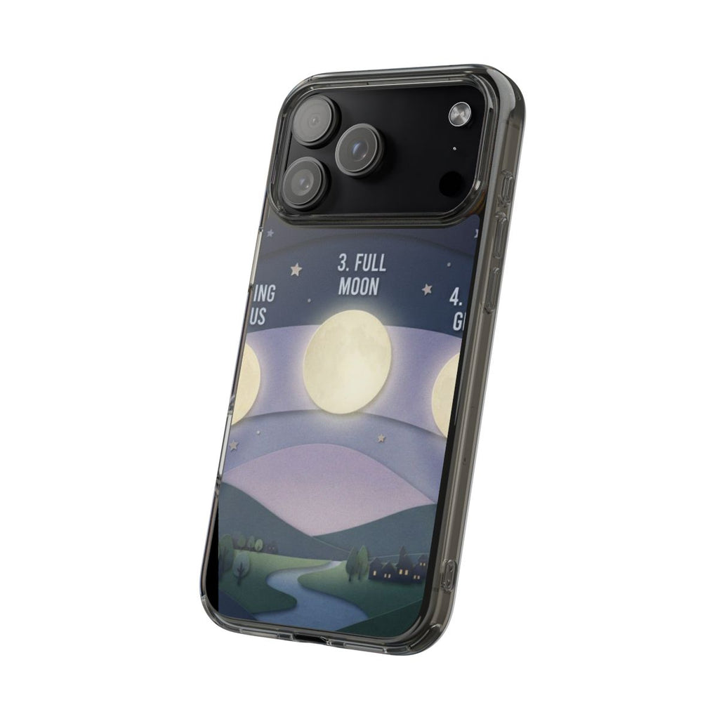 Clear Impact-Resistant Case - Moon | Echovira Gallery