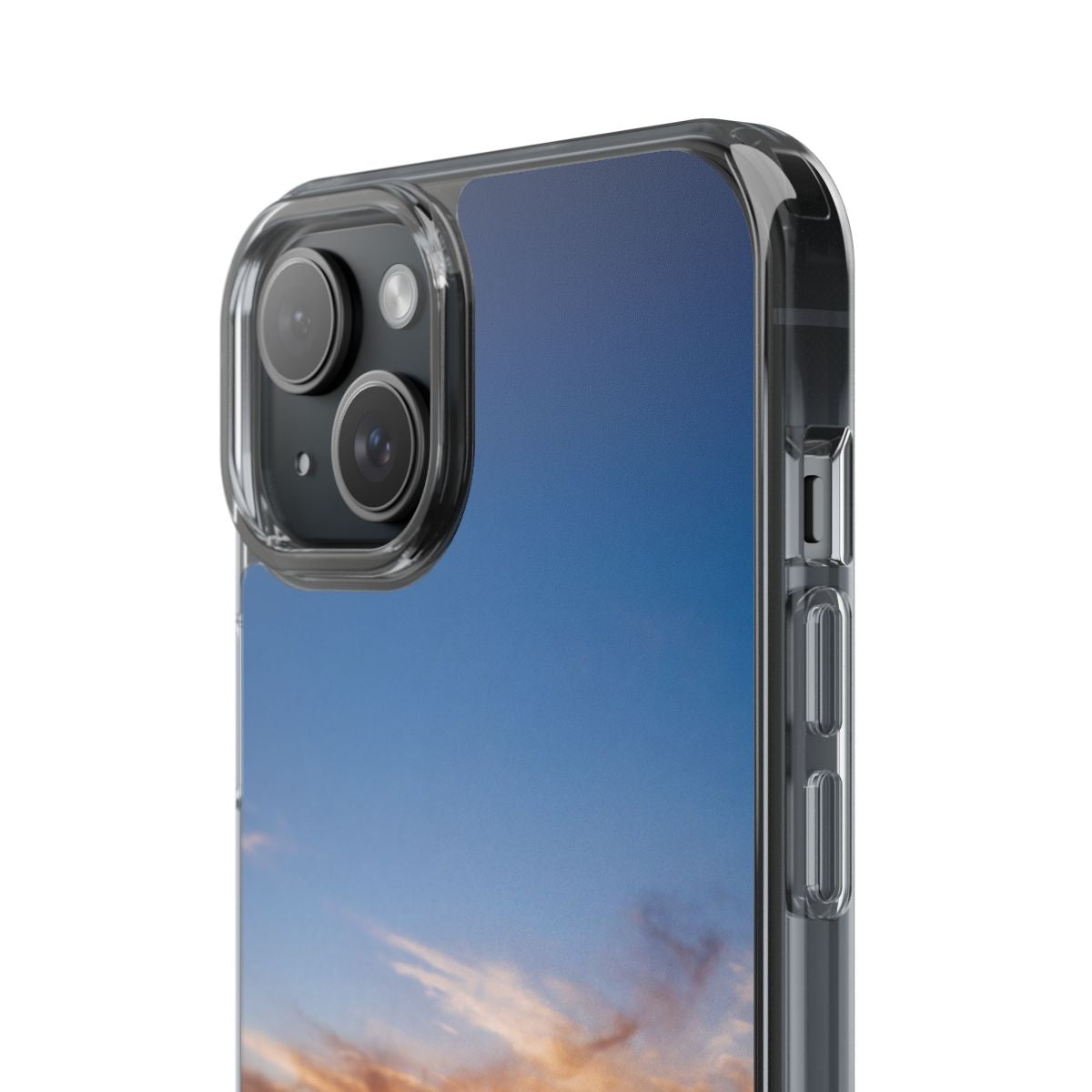 Clear Impact-Resistant Case - Sunset Peaks