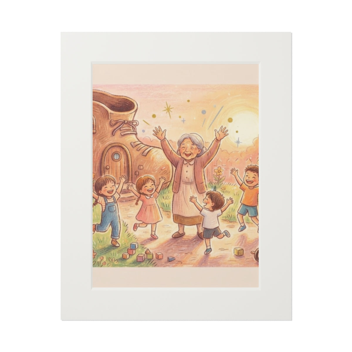 Fine Art Print - Fairytale Shoe Cottage — Portrait (11×14 &...