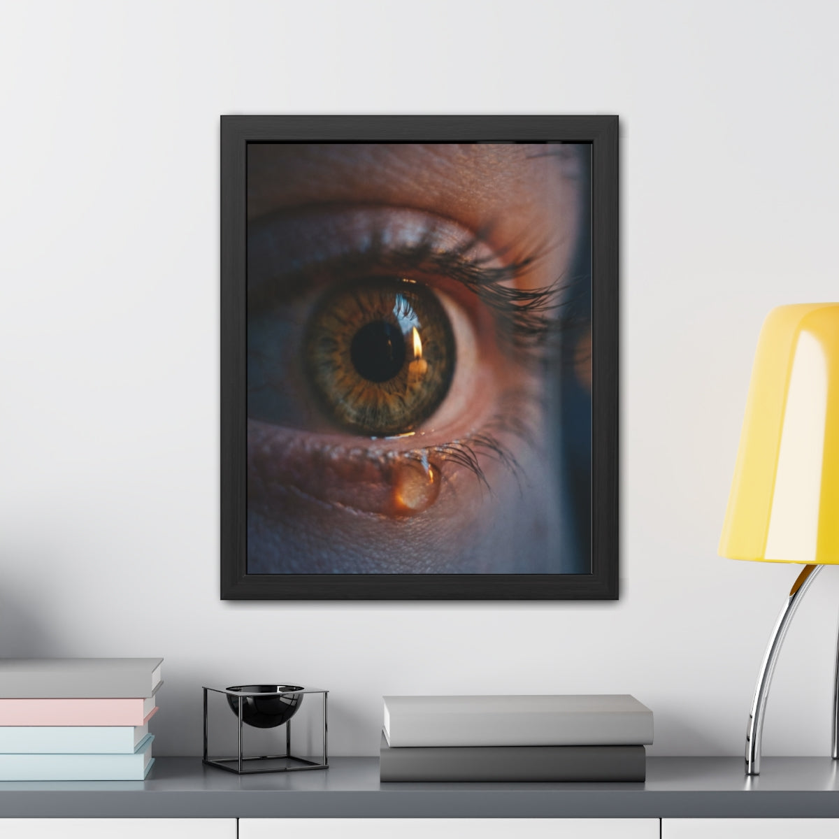 Framed Poster - Ethereal Gaze — Portrait