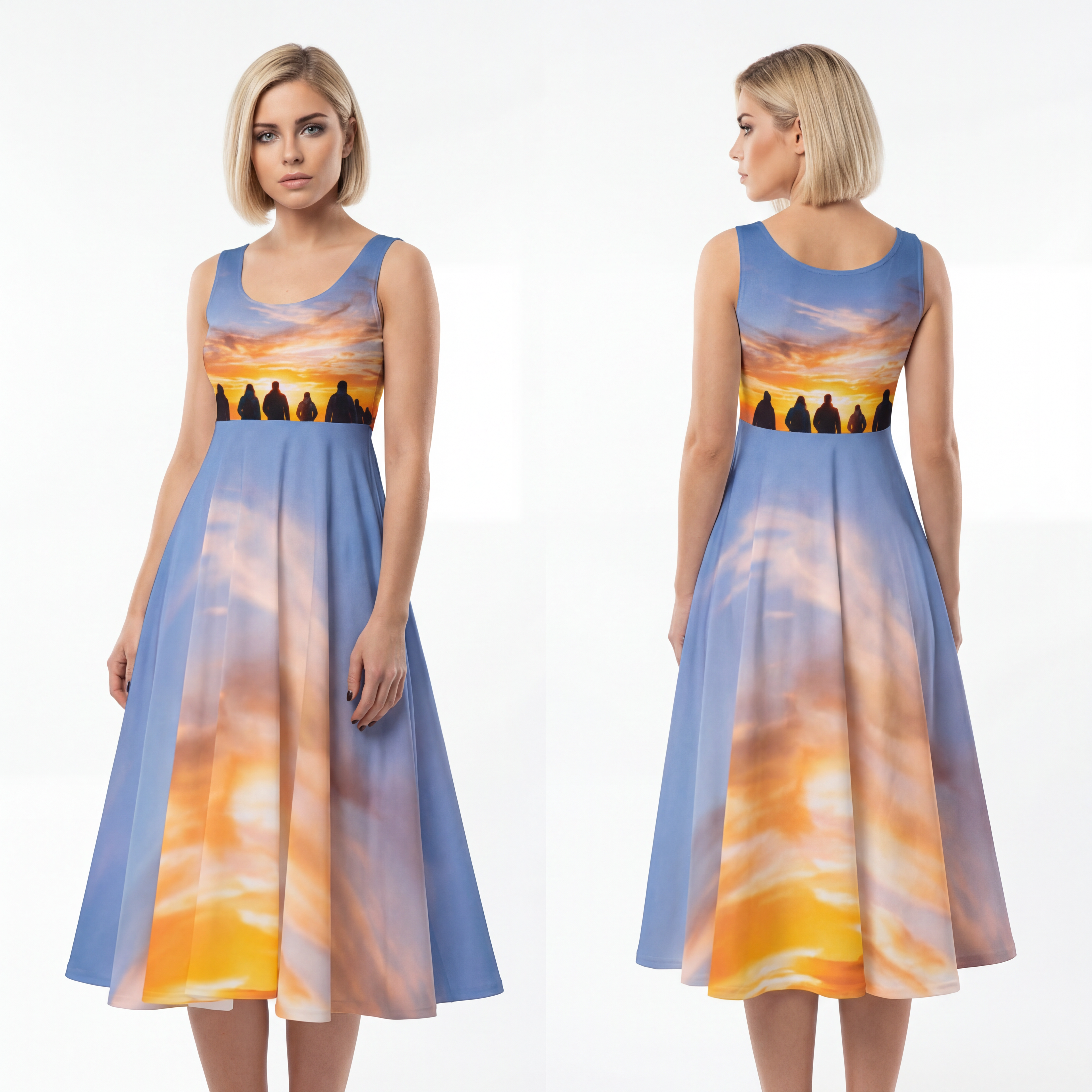 Women's Skater Dress - Sunrise Trail