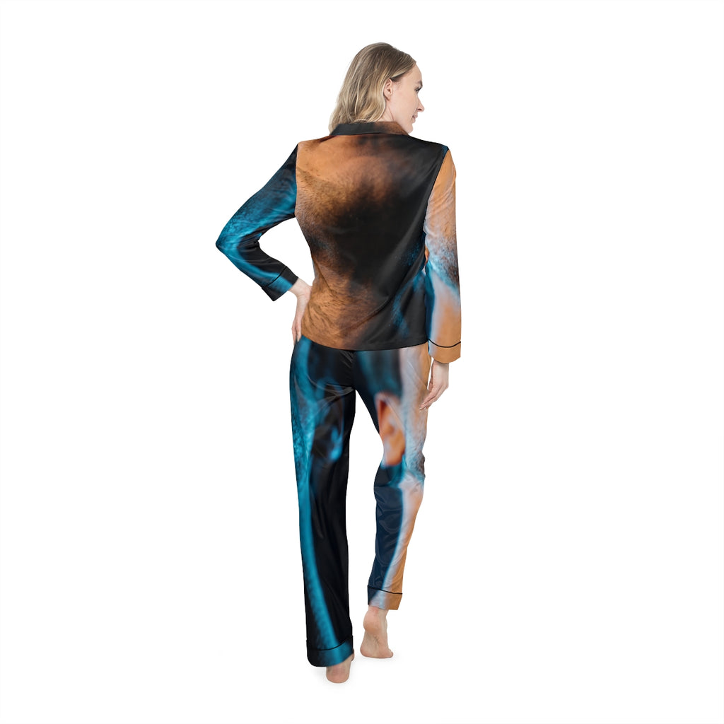 Women's Satin Pajamas - Midnight Glow