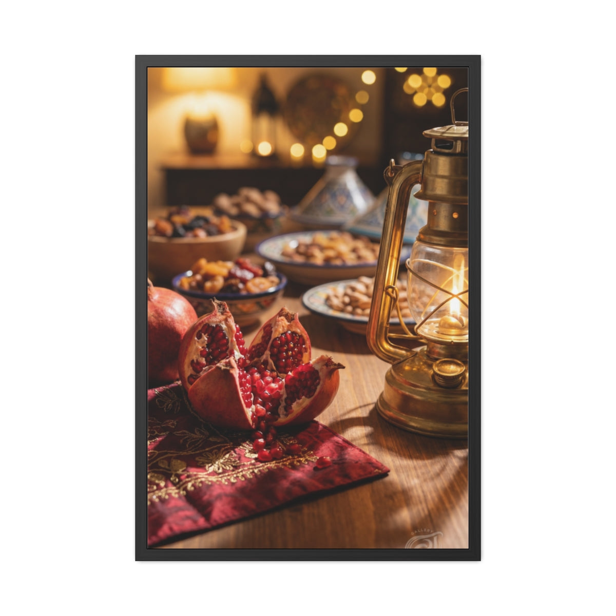 Framed Poster - Twilight Mediterranean Feast (8×12, 9×11......