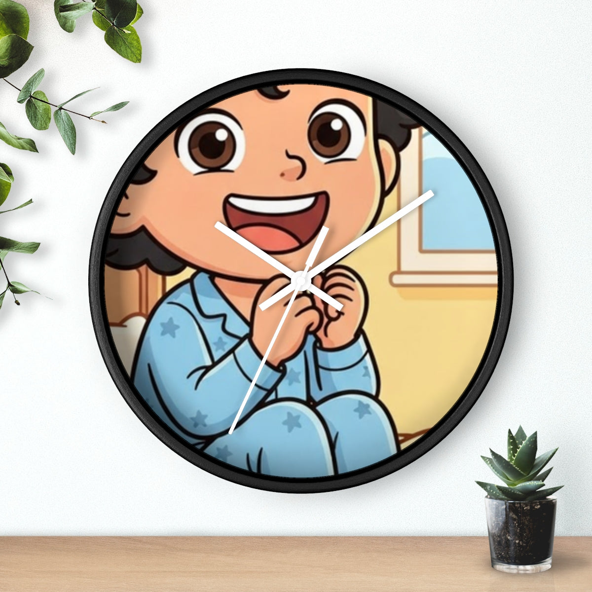 Wall Clock - Good Morning Sunshine Boy | Echovira Gallery