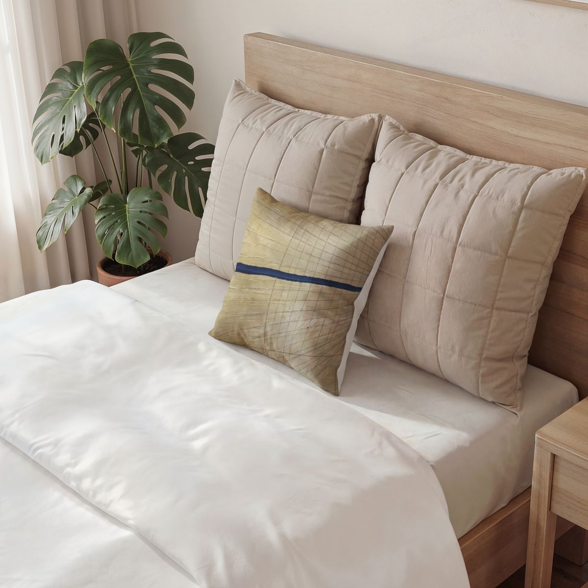 Poly Velvet Pillow - Blue Horizon | Echovira Gallery