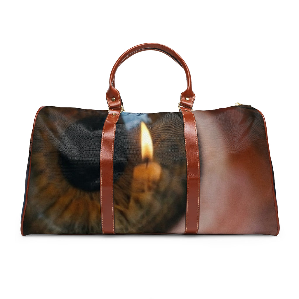 Waterproof Travel Bag - Amber Iris Reflection Fine Art Print...