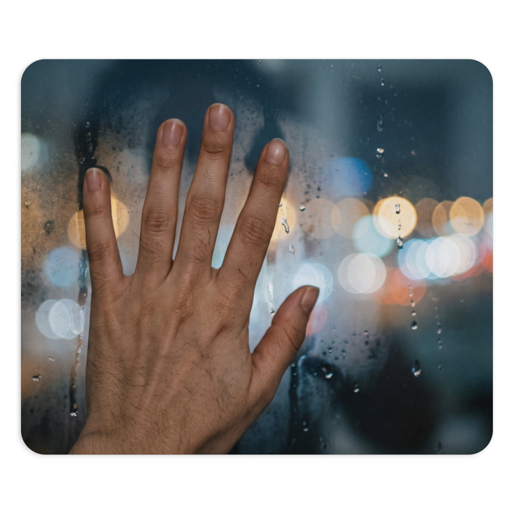 Rainy City Window Mouse Pad