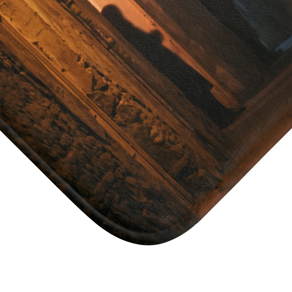 Bath Mat - Shadows of the City Shower Mat | Echovira Gallery