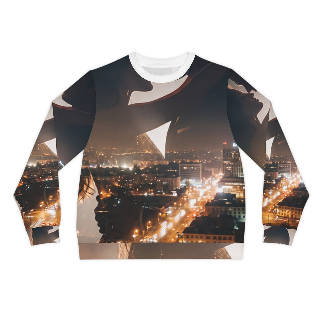 Men's Lightweight Sweatshirt - City Twilight | Echovira...