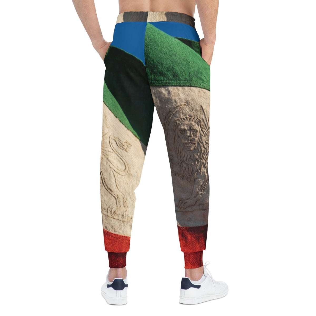 Men's Athletic Joggers - Vintage Lion and Sun Joggers |...