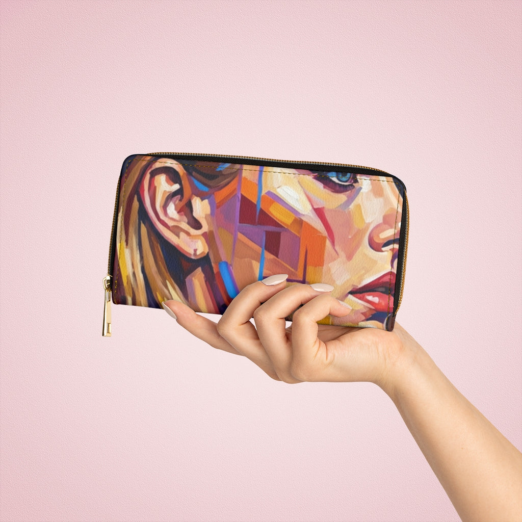 Zipper Wallet - Shattered Elegance | Echovira Gallery