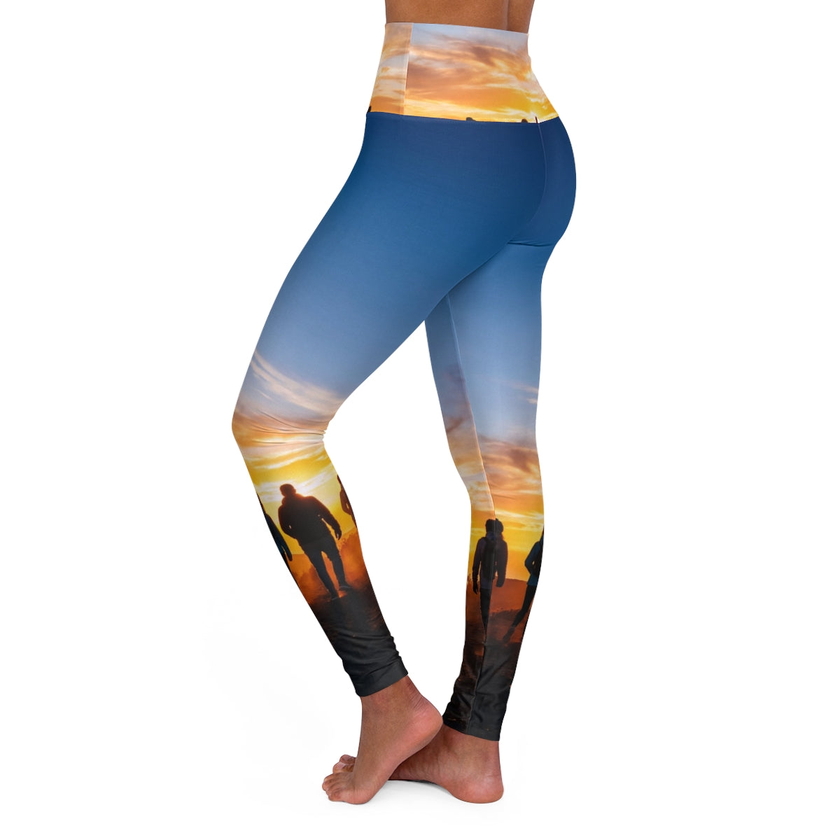 High Waisted Yoga Leggings - Sunset | Echovira Gallery