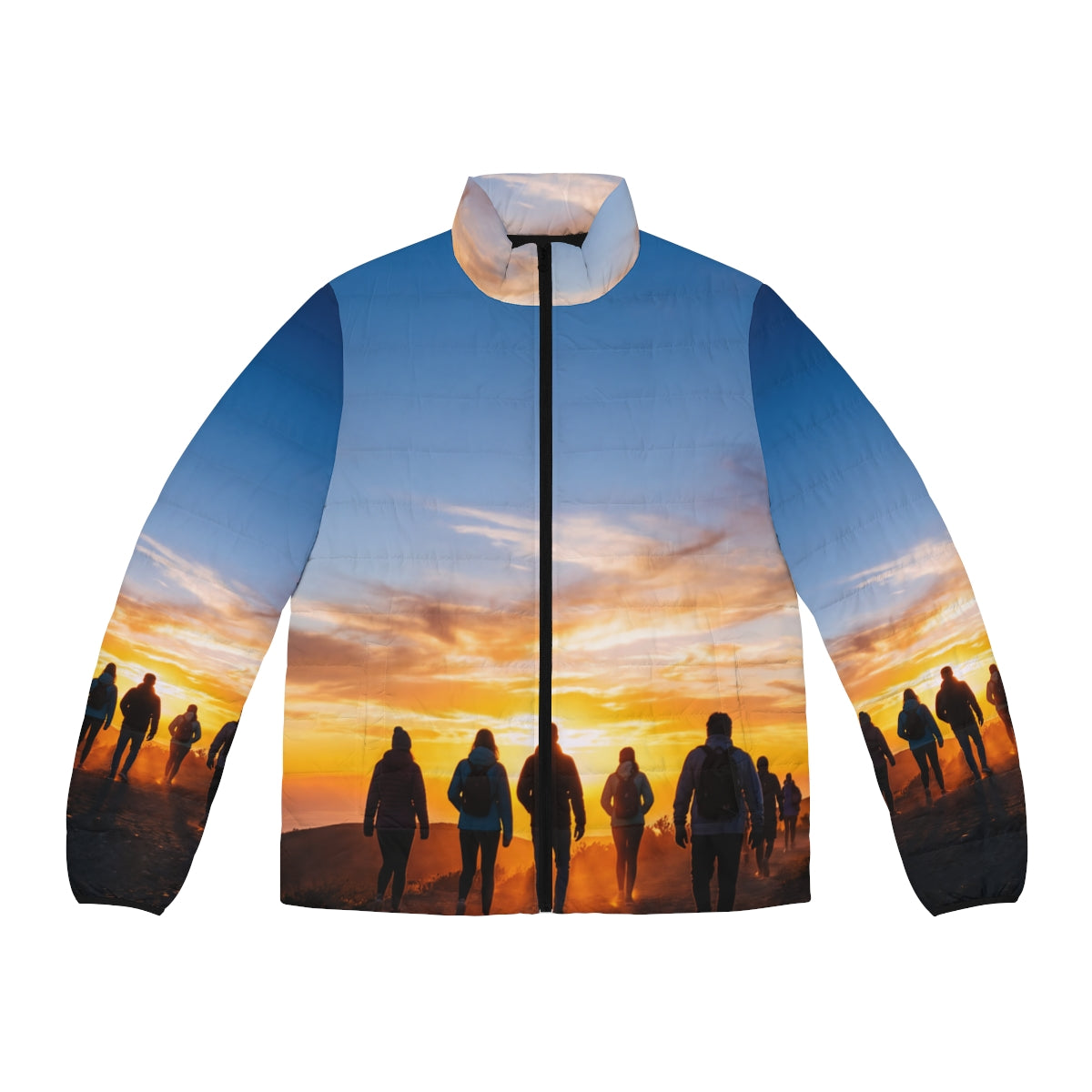 Men's Puffer Jacket - Golden Hiker Dawn