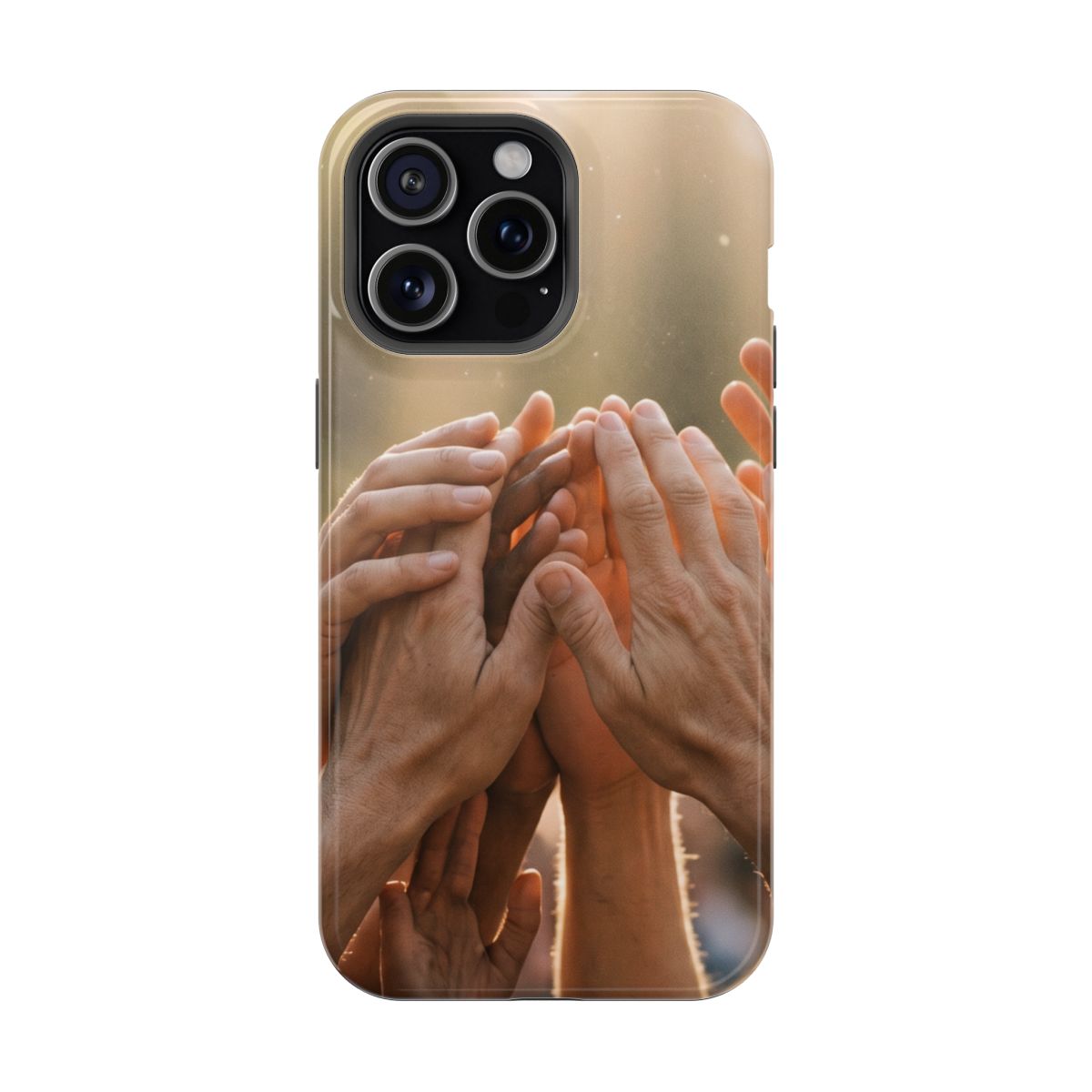 Impact-Resistant Cases - Golden Rays of Unity Wall Art |...