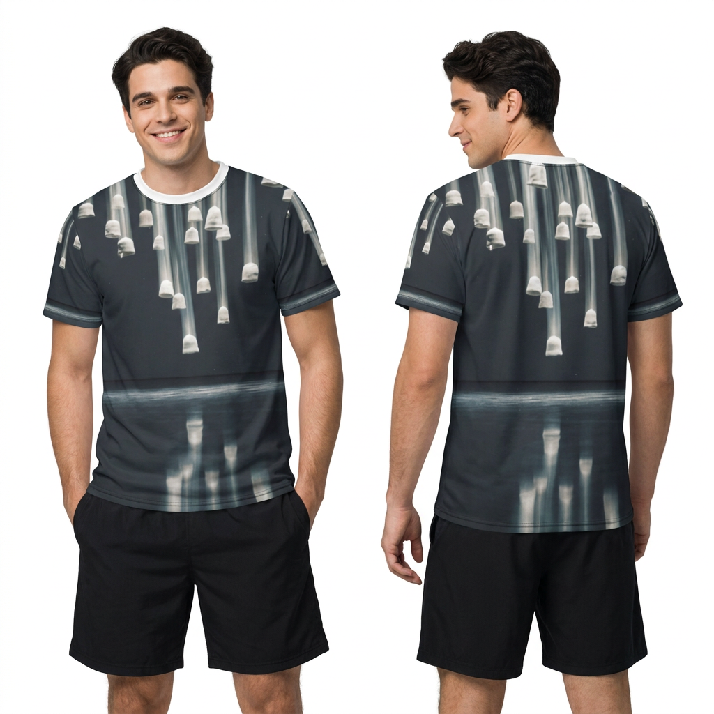 T-shirt homme d'art cinétique