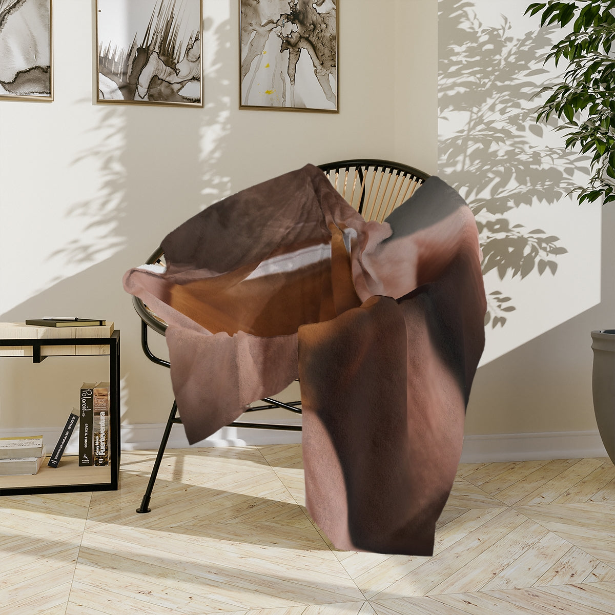 Velveteen Blanket - Amber Glow Microfiber | Echovira Gallery