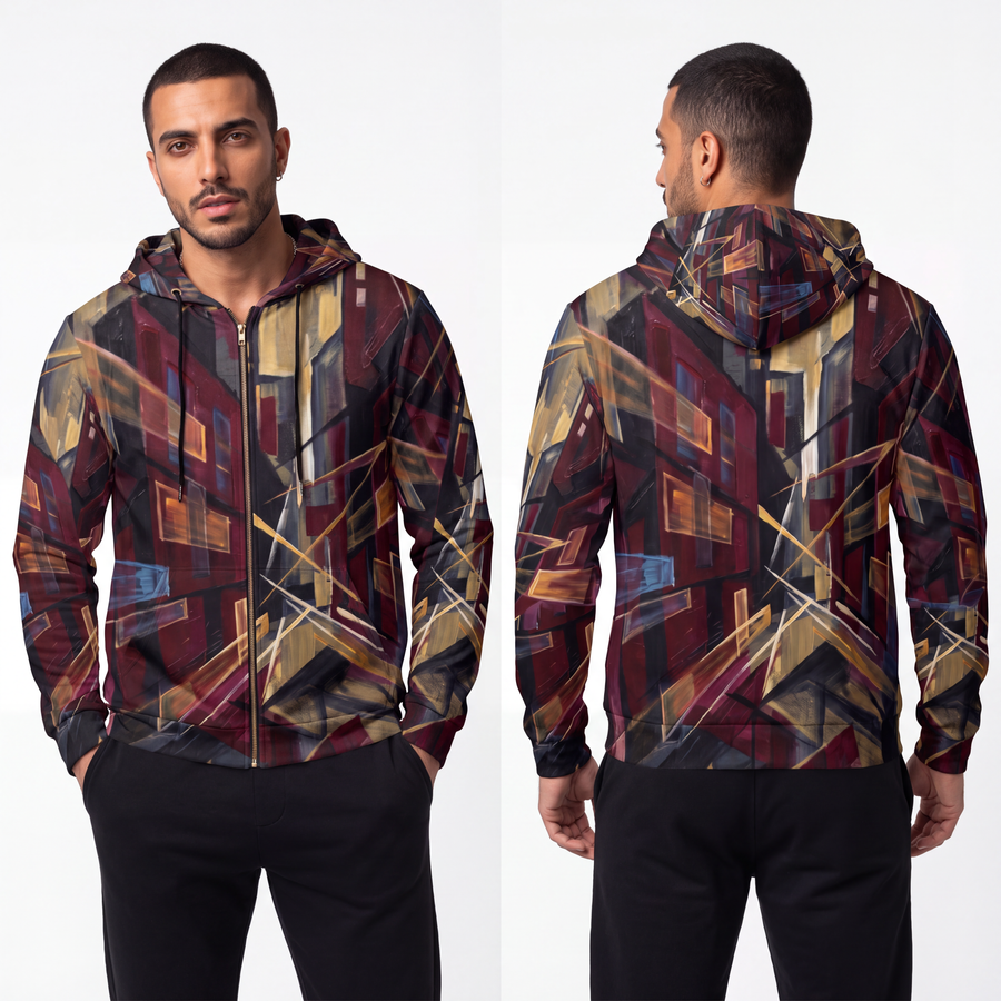 Men's Full-Zip Hoodie - Urban Pulse