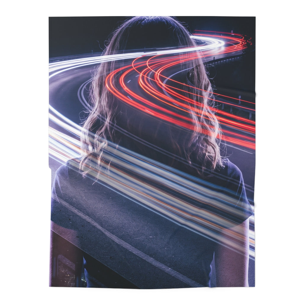 Neon Light Trails Baby Swaddle Blanket