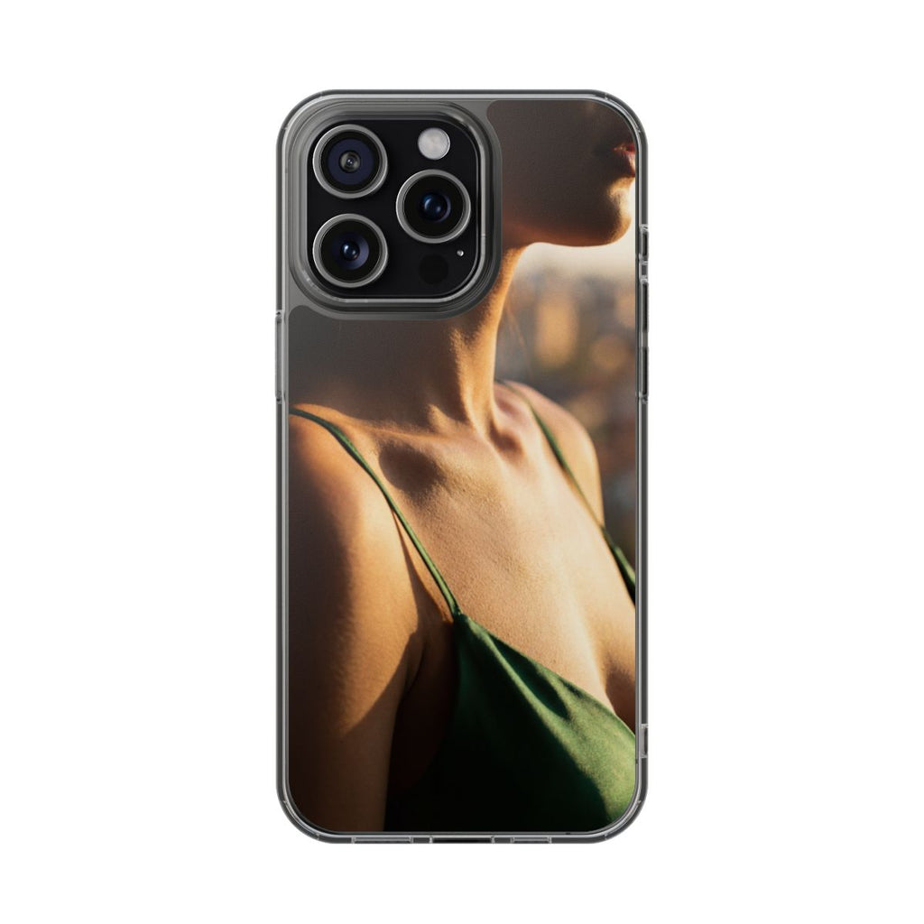 Clear Impact-Resistant Cases - Clear Phone Case - Emerald...