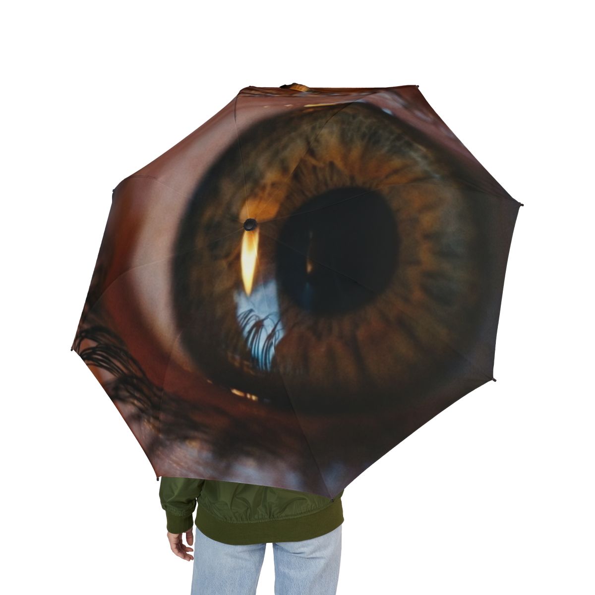 Semi-Automatic Foldable Umbrella - Amber Iris Reflection......