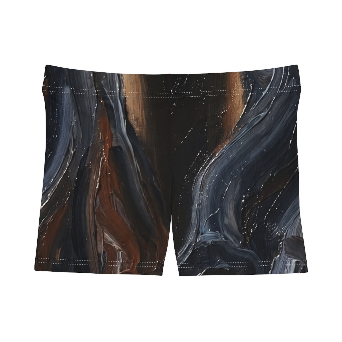 Women's Shorts - Nocturne Folds Art | Echovira Gallery
