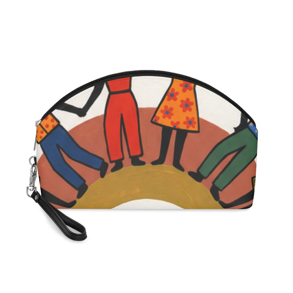 Makeup Bag - Unity Mandala Folk Art | Echovira Gallery