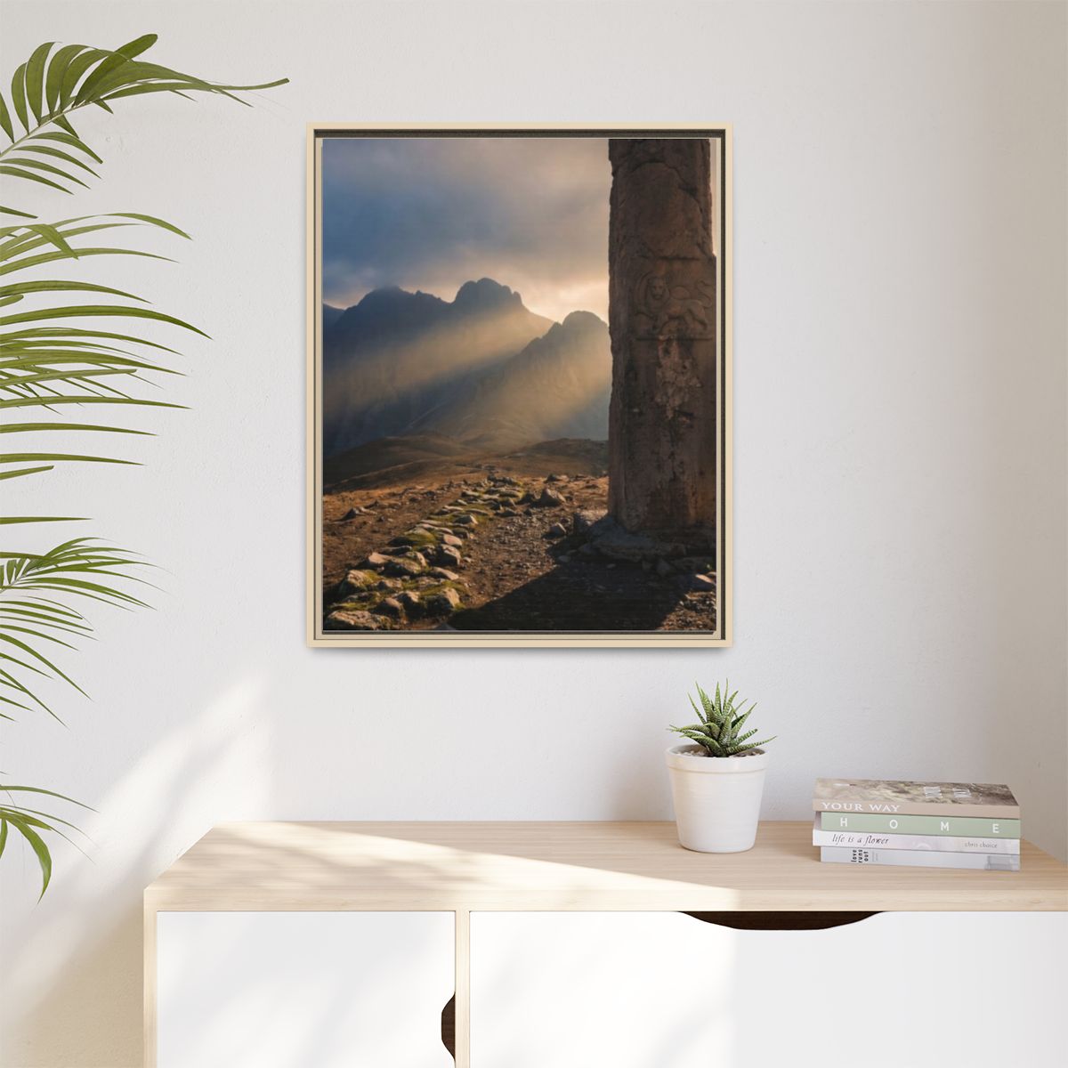 Matte Canvas, Framed - Mystic Monolith Ancient Persian... |...