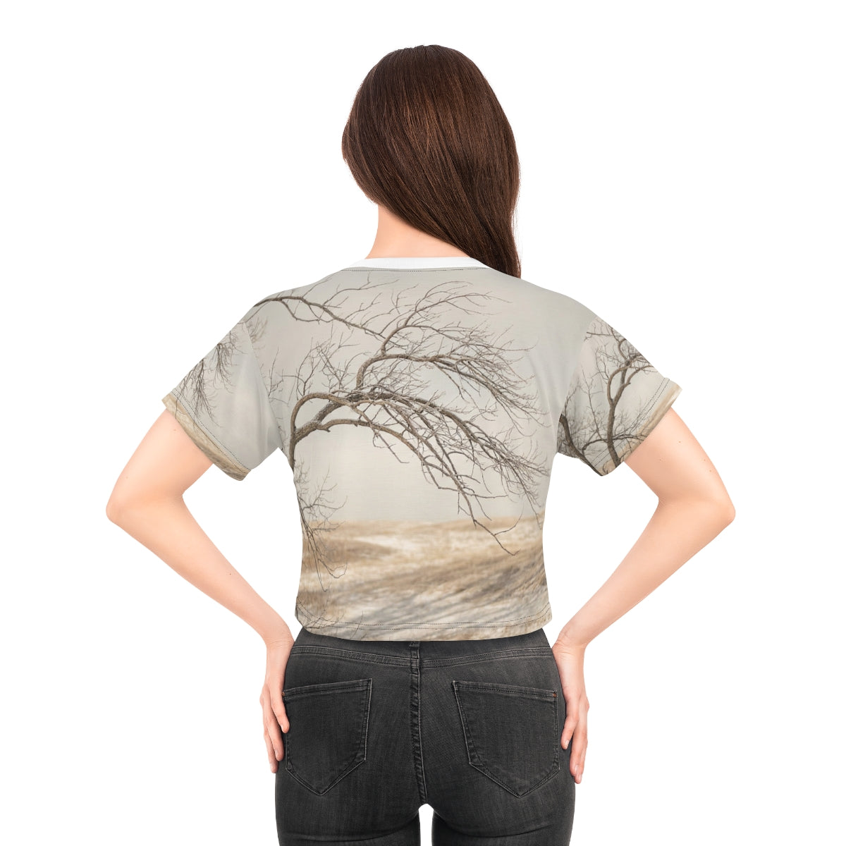 Crop Tee - Hushed Winter Landscape